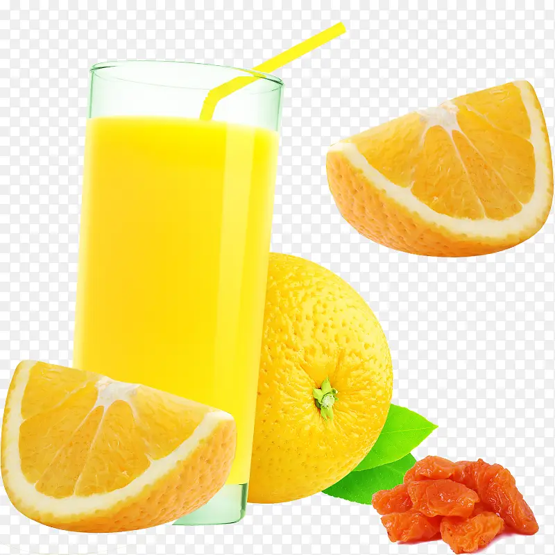 甜橙果汁素材