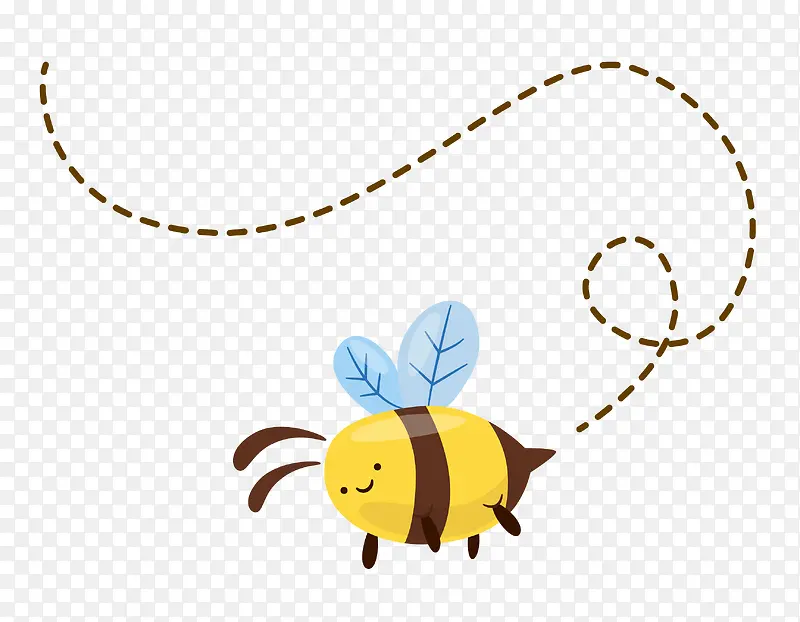 矢量卡通简洁扁平化蜜蜂