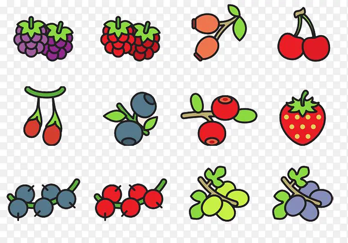 葡萄红提蓝莓水果