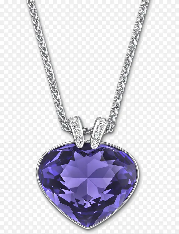 紫色项链珠宝素材免抠