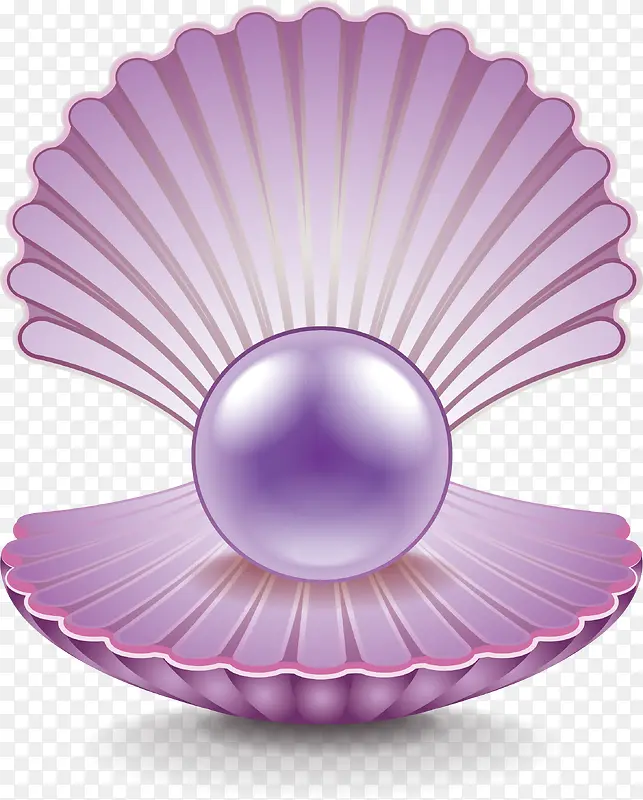 美丽精致的紫色珍珠