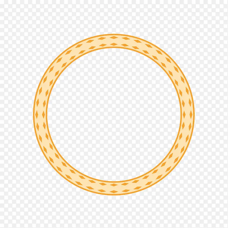 橙色圆环边框