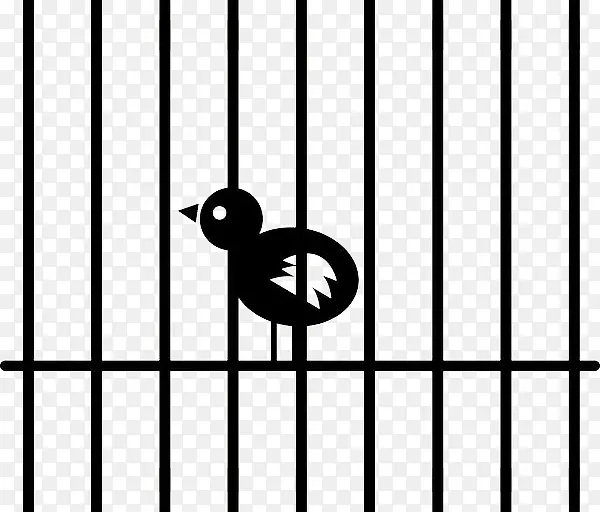 约束自由笼子里的小鸟