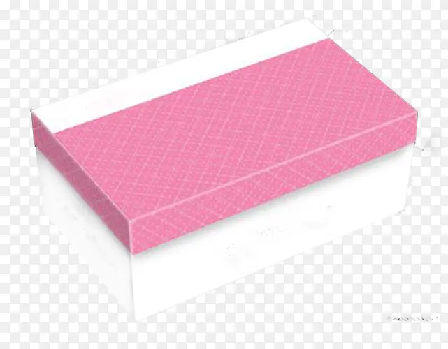 粉色白色点状鞋盒