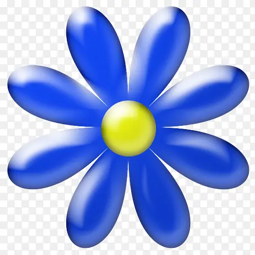 蓝色宝石花朵
