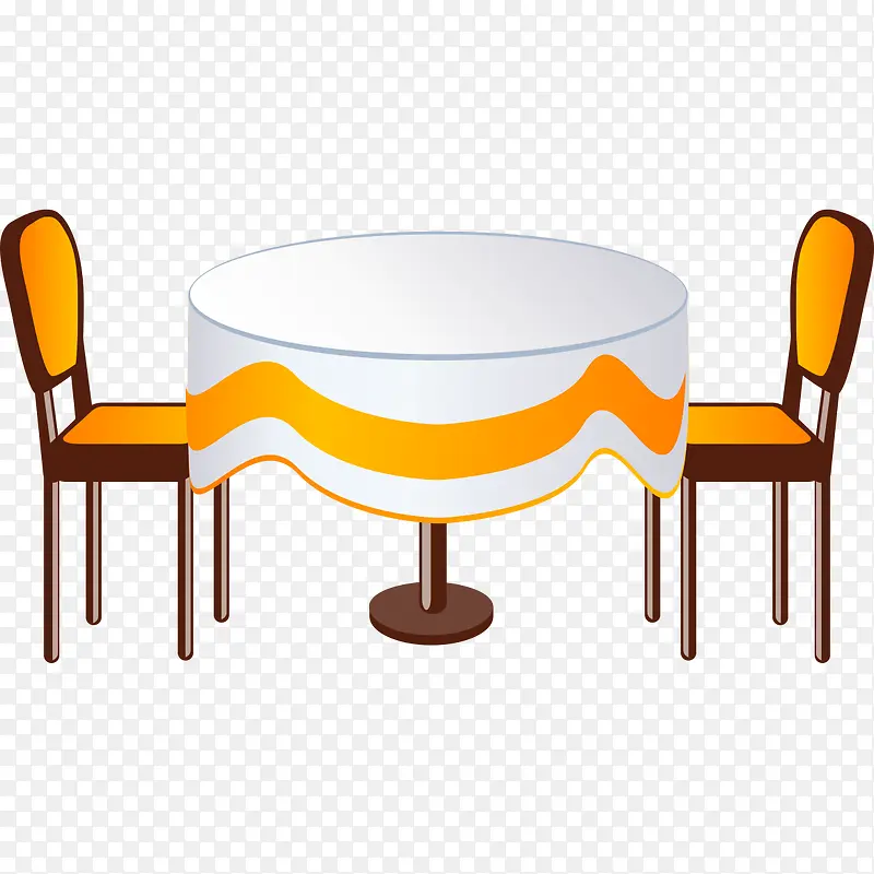 圆形餐桌素材