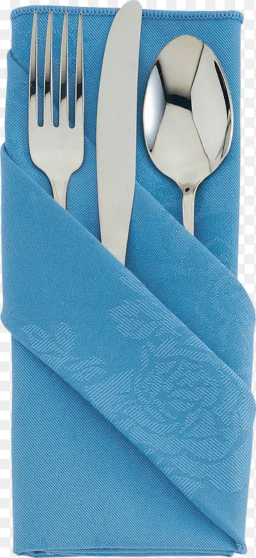 高档餐巾包裹刀叉素材