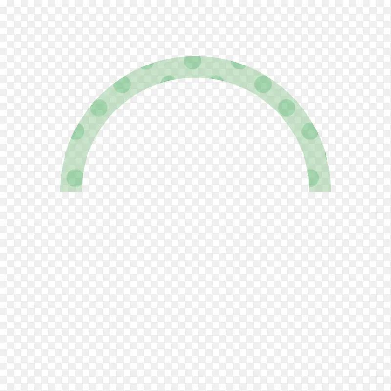 绿色圆点半圆