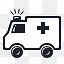 救护车小型车医疗图标