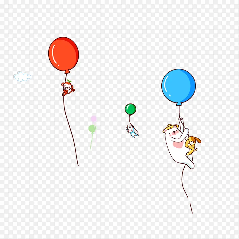 彩色气球动物