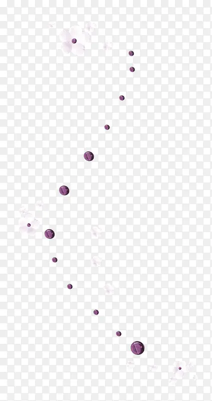 紫色宝石漂浮装饰