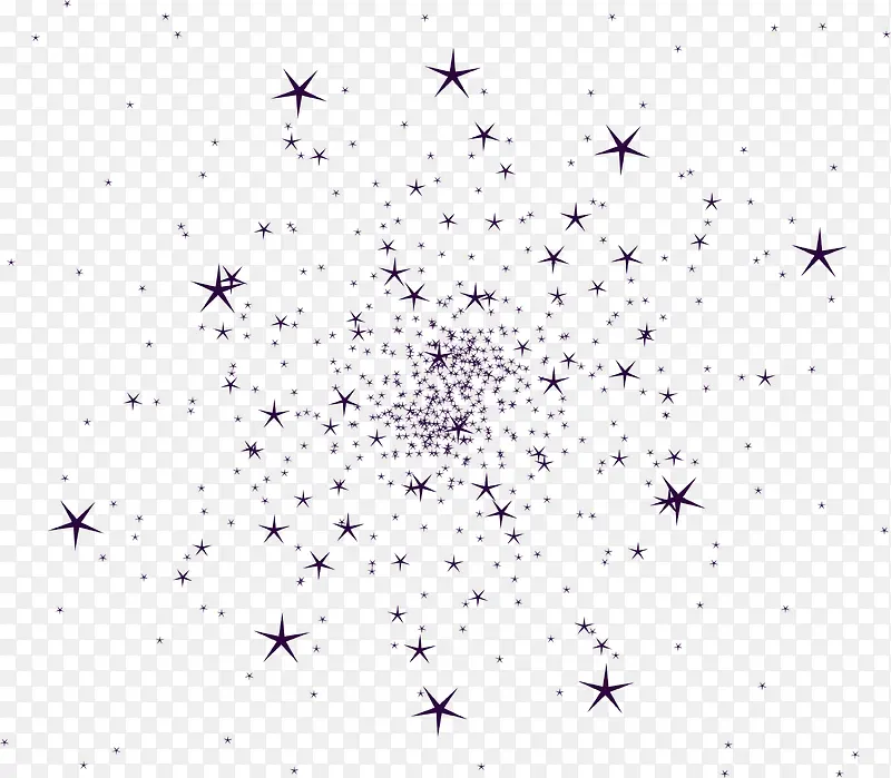 紫色漂浮星星