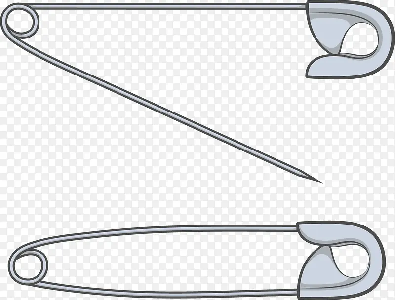 矢量手绘曲别针