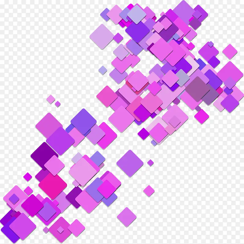 堆叠紫色矩形块