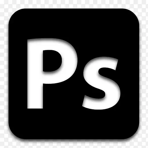 应用程序AdobePhotoshop黑色图标