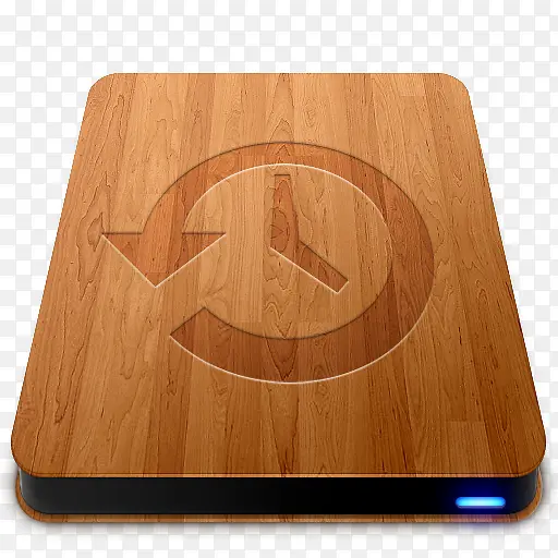 木纹风格苹果硬盘图标
