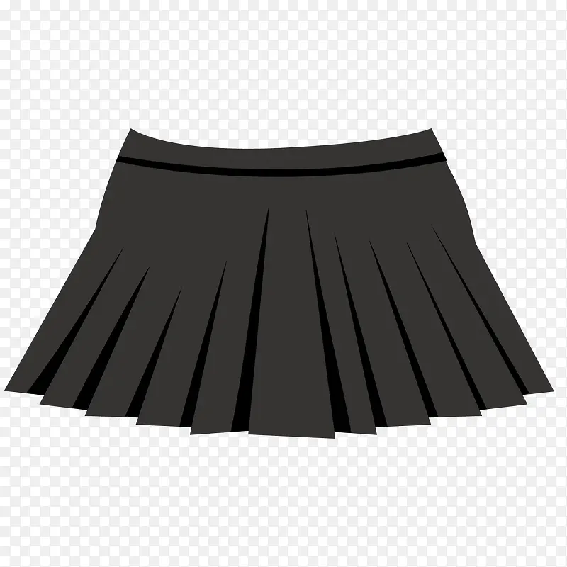 黑色超短裙