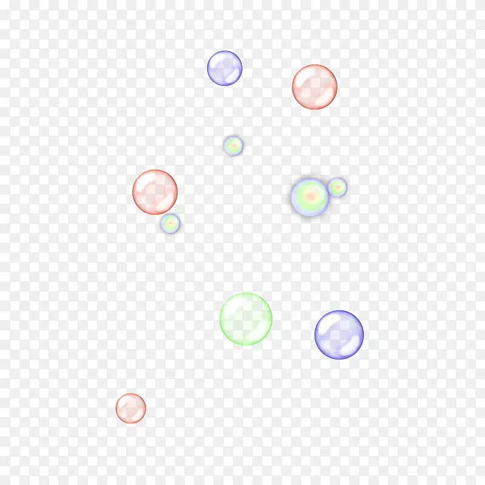 彩色气泡效果元素