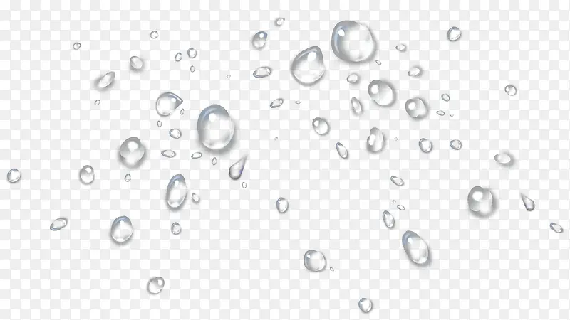 漂浮的水滴气泡