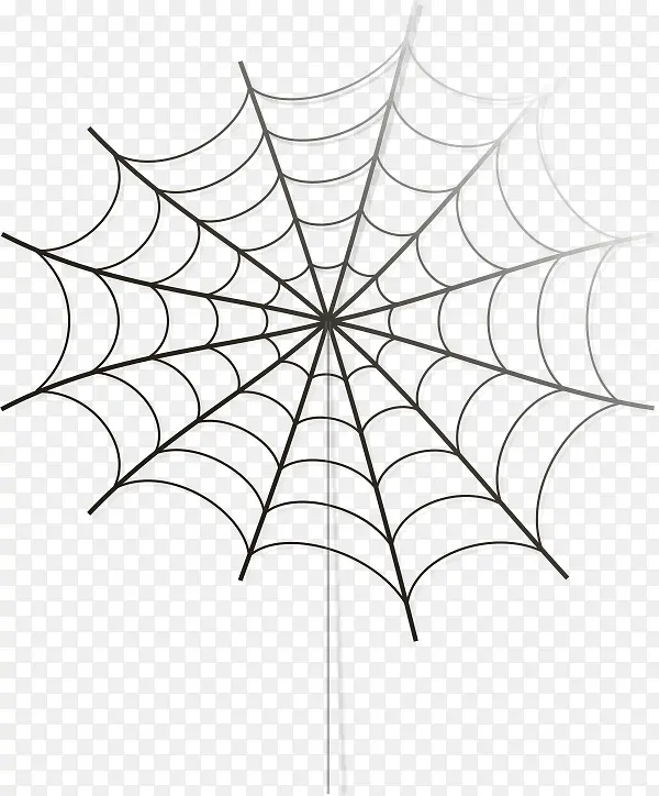 黑色简约蜘蛛网装饰图案