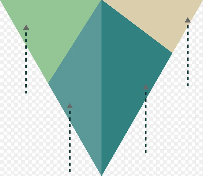 矢量创意设计三角形目录说明图