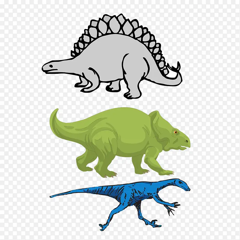 群组创意经典一组恐龙