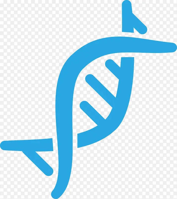 蓝色生物分子结构