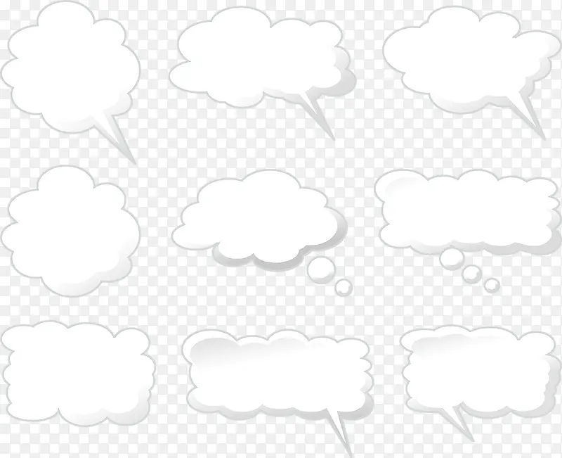 云朵气泡对话框