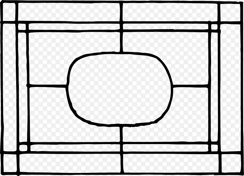 简单古典窗棂框纹样