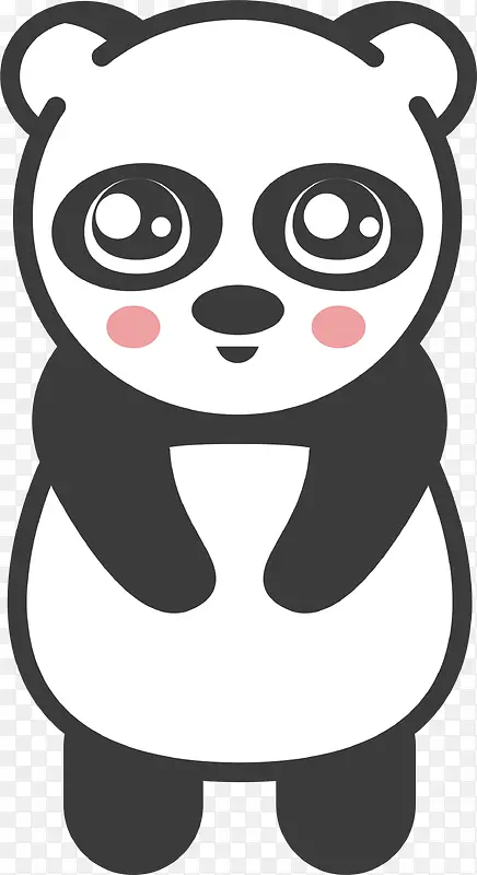 卡通可爱的小熊猫