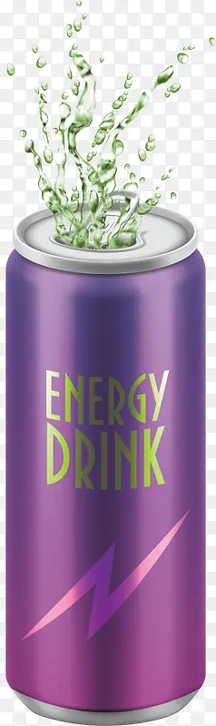 紫色包装能量饮料