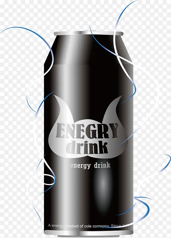 黑色能量饮料