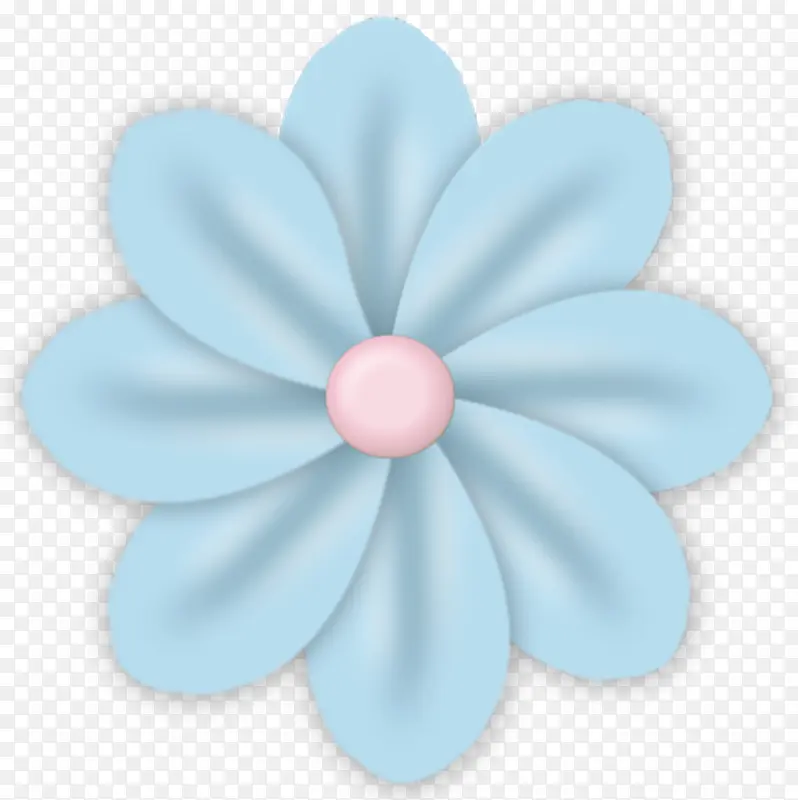 淡蓝色花瓣