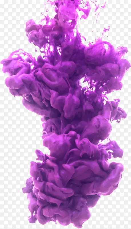 紫色的水墨水