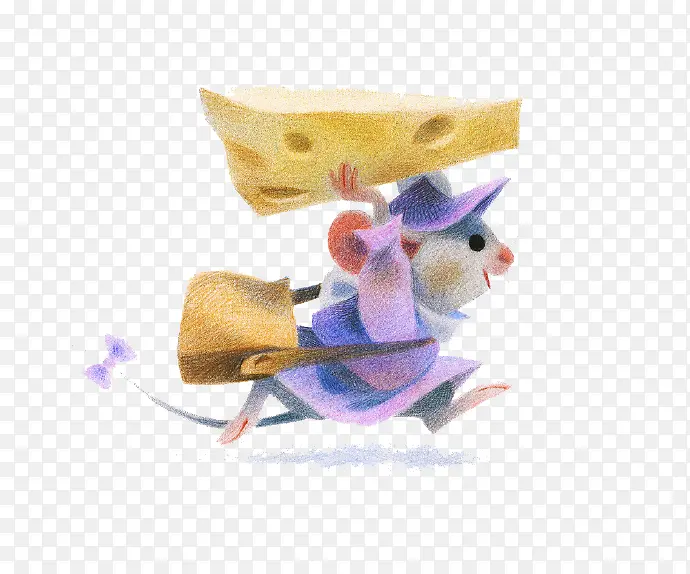 卡通老鼠和奶酪
