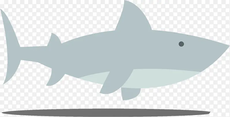 卡通鲨鱼热带动物免抠图形