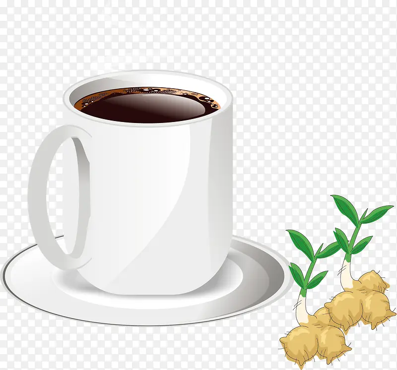 一杯姜茶平面广告设计