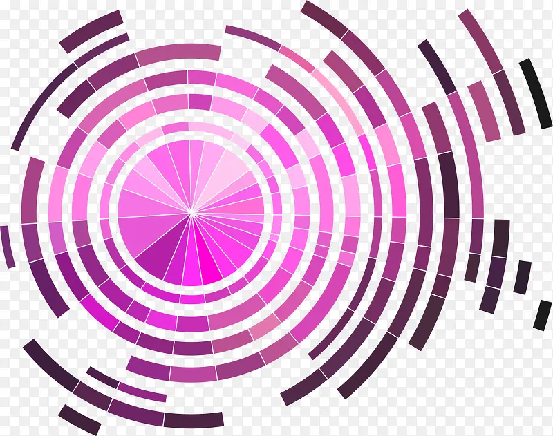 紫色渐变圆圈