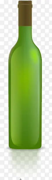 绿色红酒瓶