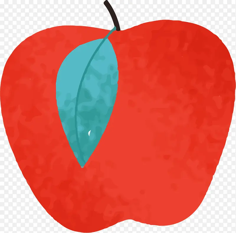 红苹果手绘