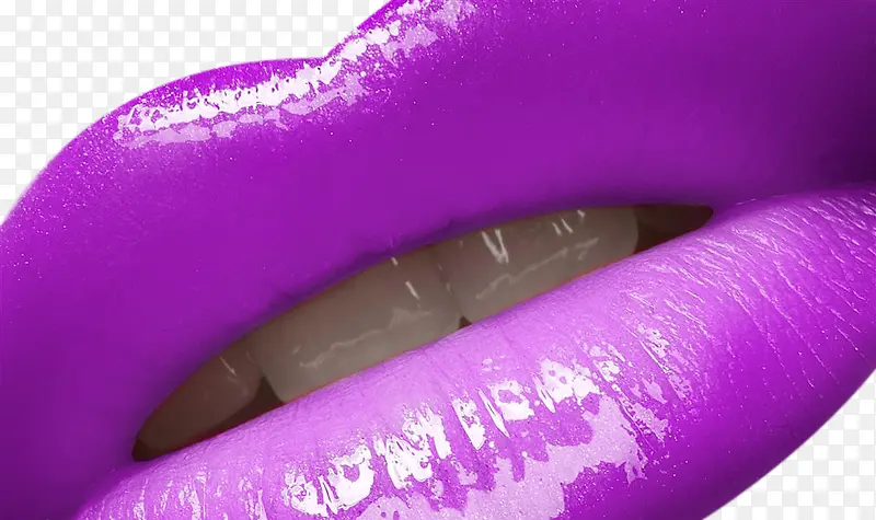 紫色嘴巴