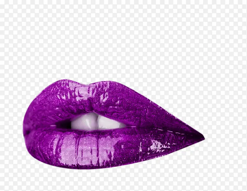 紫色嘴巴