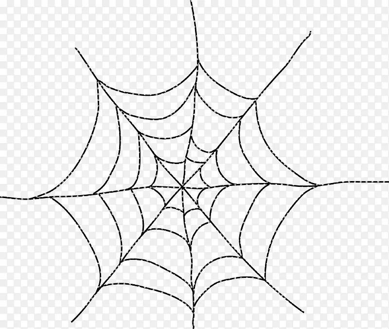 手绘蜘蛛网卡通图片