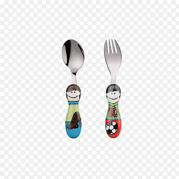可爱儿童餐具克里斯勺子托尼叉子