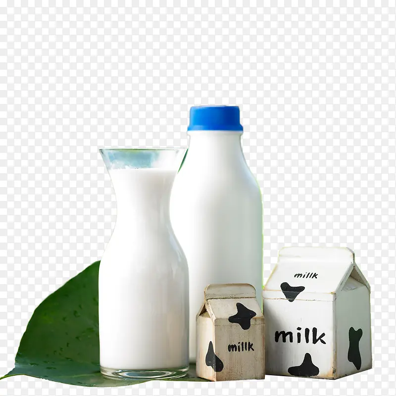 空白包装牛奶饮品