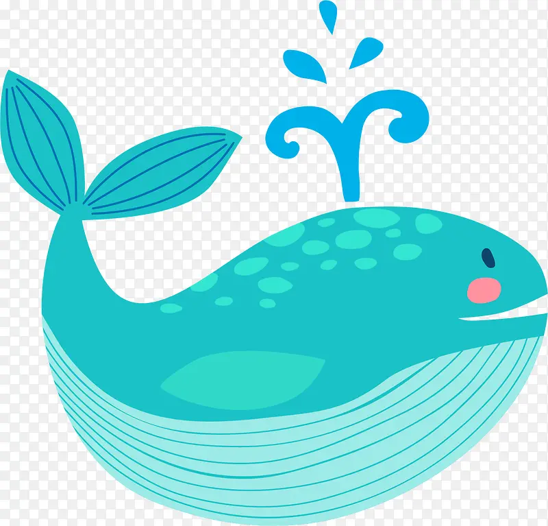 卡通海豚装饰图案