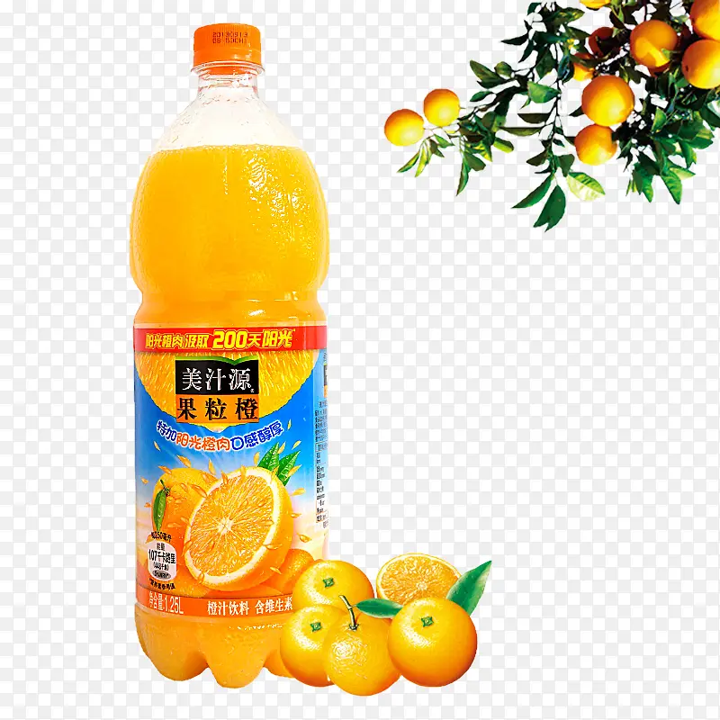 美汁源橙汁素材