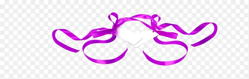 紫色礼品丝带