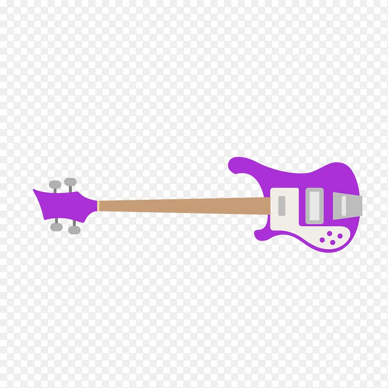 紫色的电吉他设计