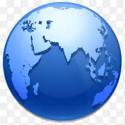 蓝色地球经典电脑桌面PNG图标